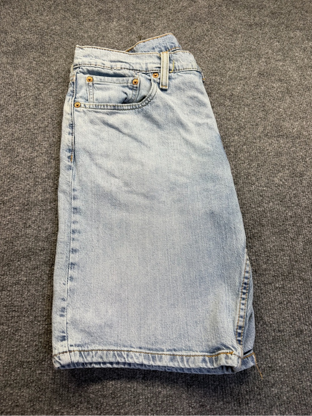 Levi's Light Wash Straight Shorts